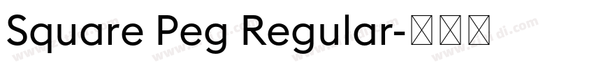 Square Peg Regular字体转换